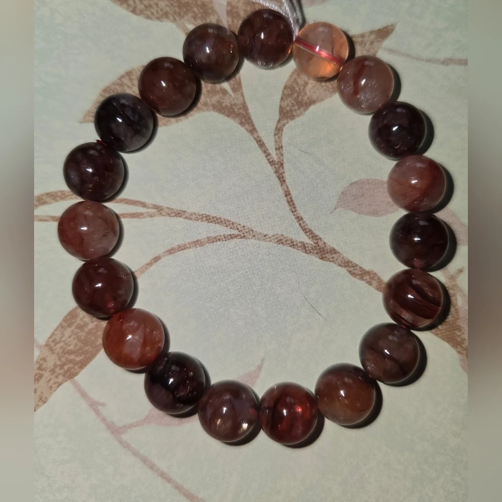 10mm Fire Quartz Bracelet - Picture 4 of 10